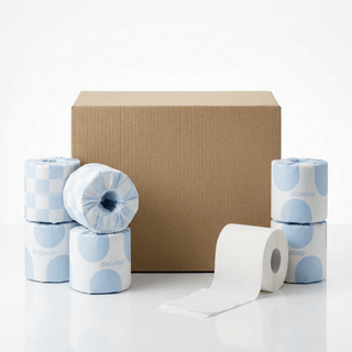 Blue Fluffy Marshmallow Cloud Rolls | 24-pack Toalettpapper