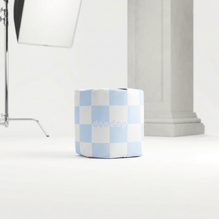 Toalettpapper 1-pack | Blue Fluffy Marshmallow Cloud Roll | Rutig